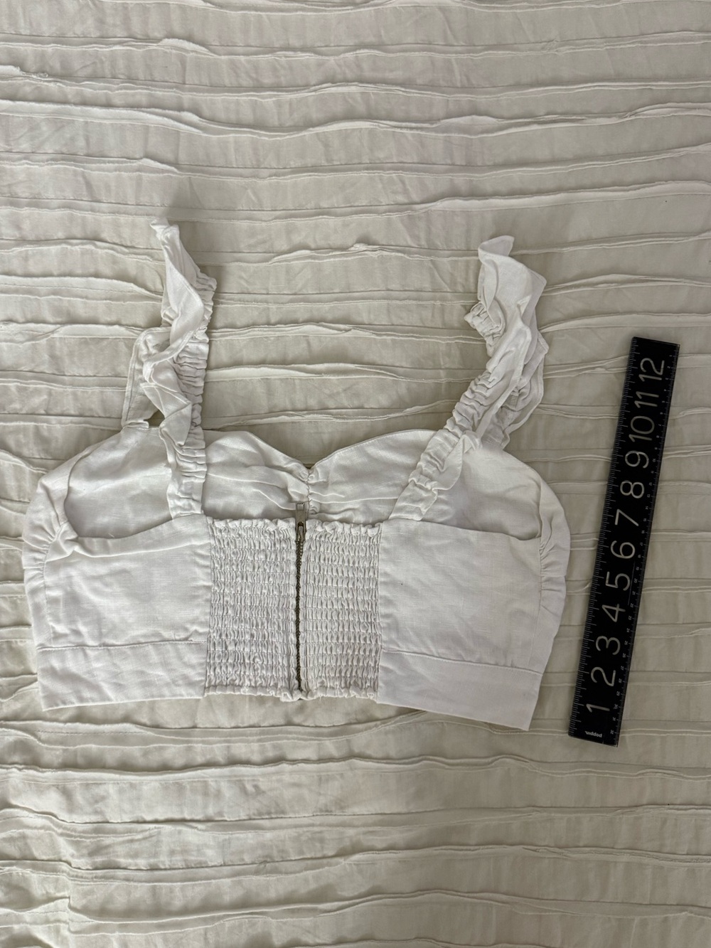 Reformation Pam Linen Two Piece Set in White - Picture 6 of 9